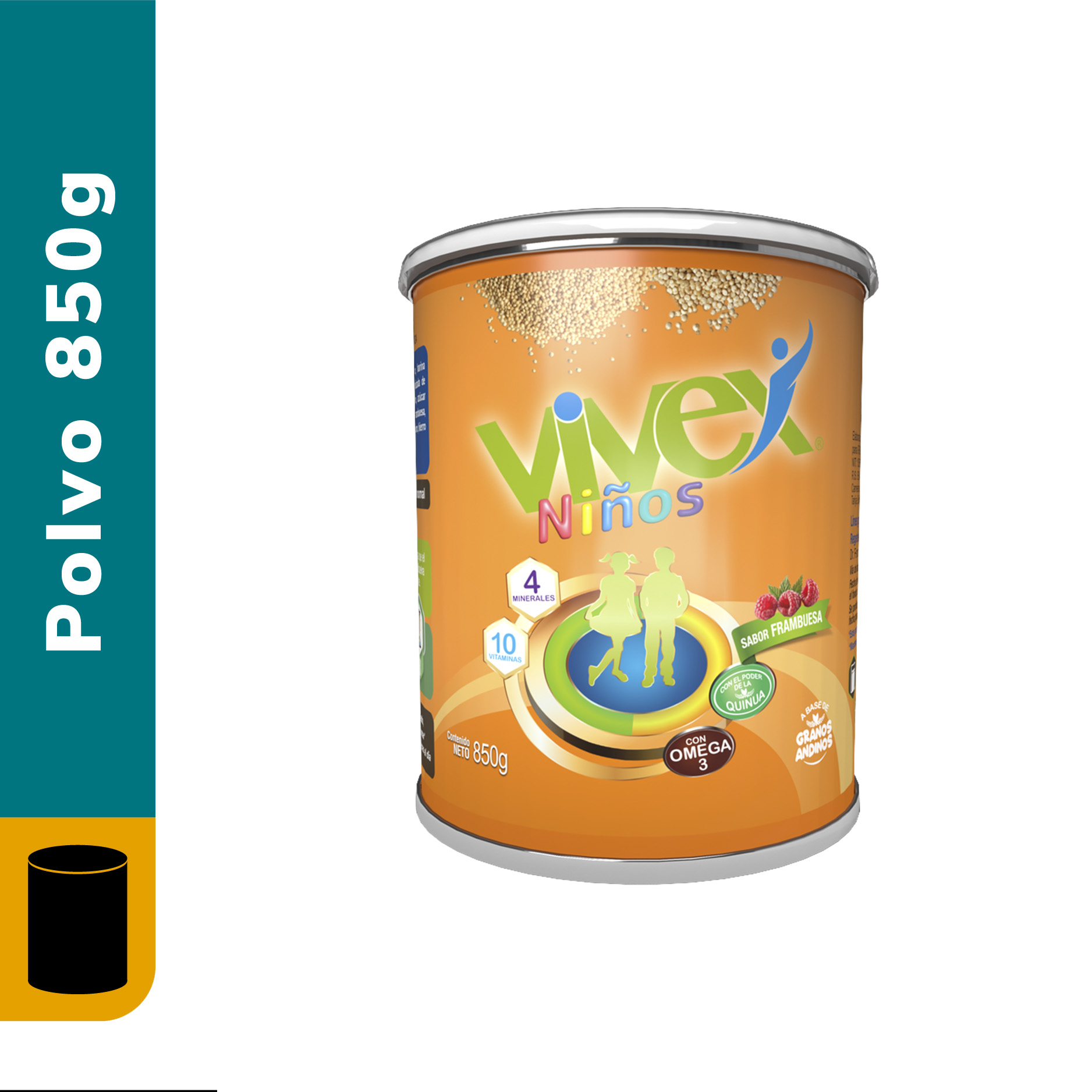 VIVEX NINOS 850 G SABOR FRAMBUESA
